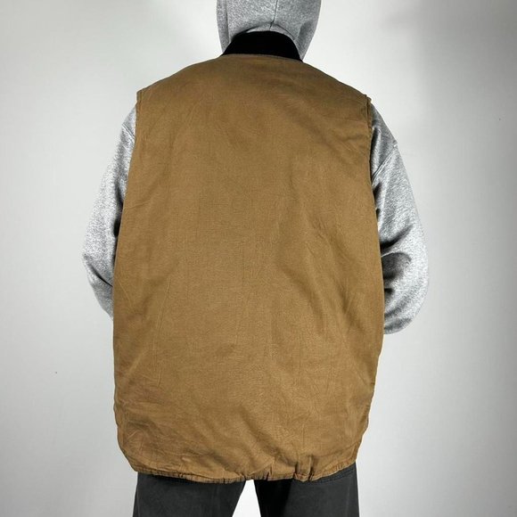 Carhartt Brown Sleeveless Gilet Size Mens XL - Picture 3 of 3